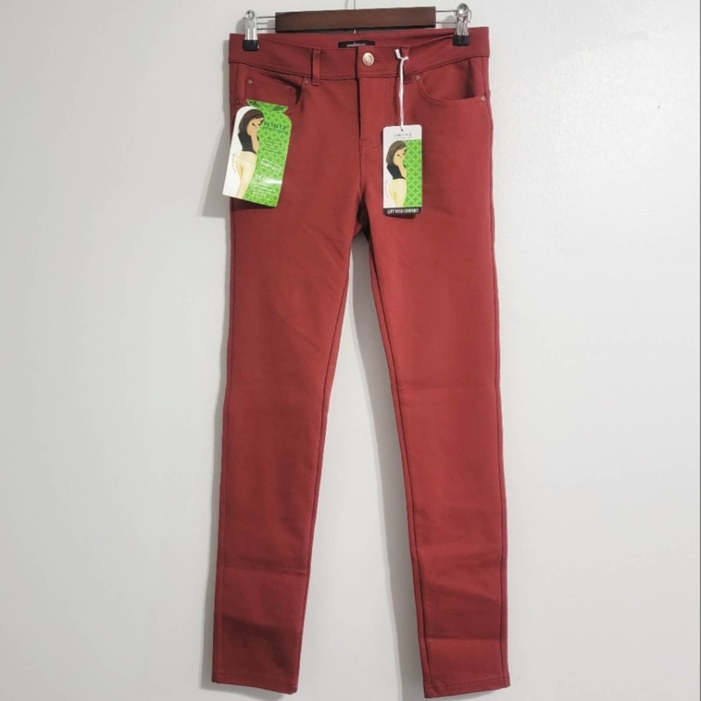 Ambiance Collection Push Up Ponte Pants Rust Color
